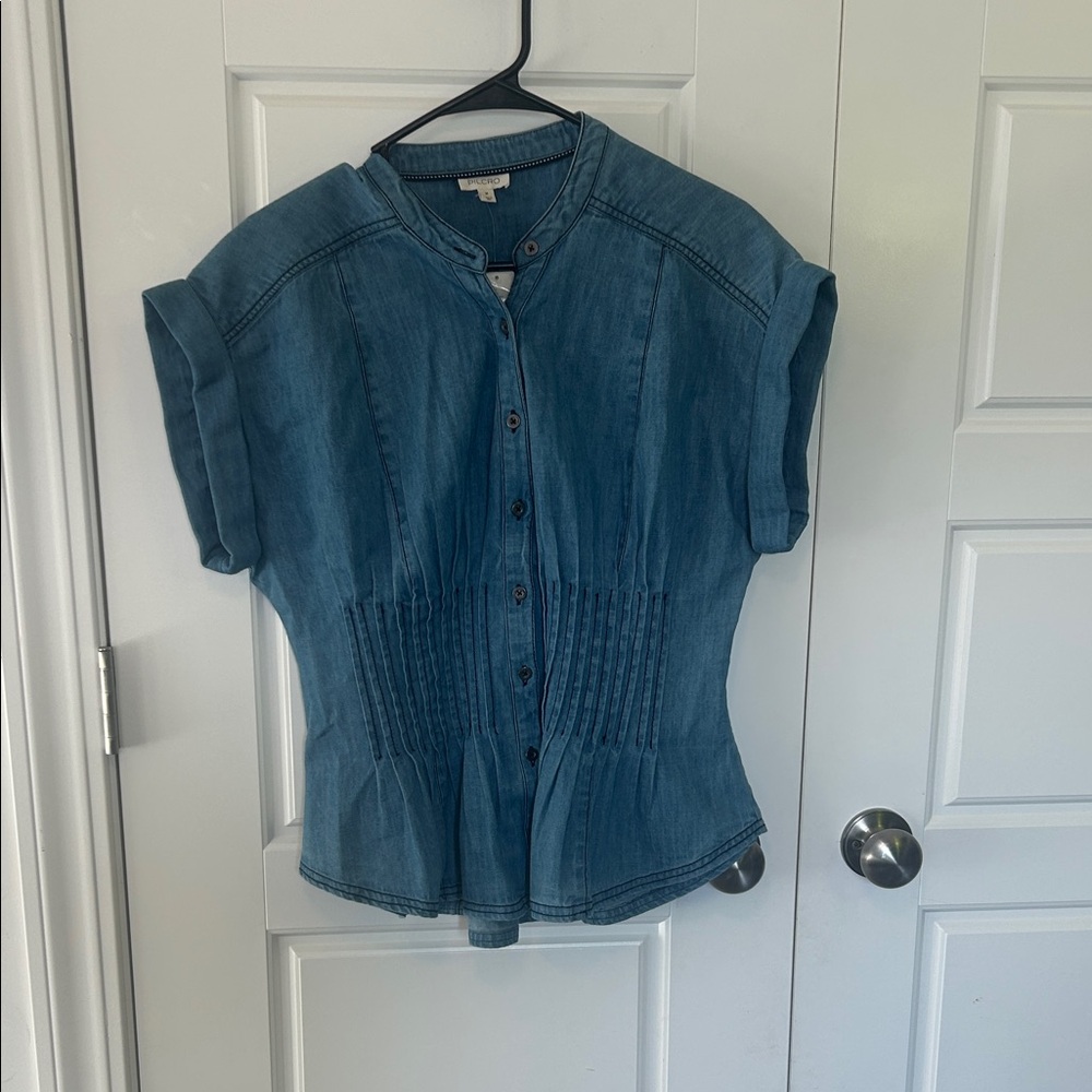 Pilcro Indigo Button-Down Shirt